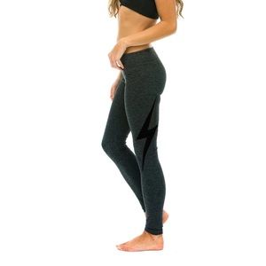 Aviator Nation Bolt Full Length leggings charcoal, small